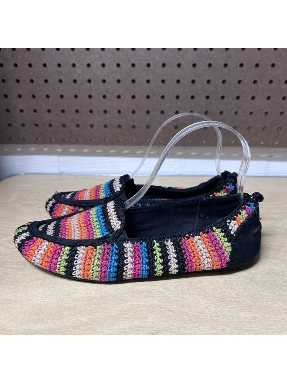The Sak Crocheted Slip On Women’s Multicolor Shoes Size 7 Flats Dress